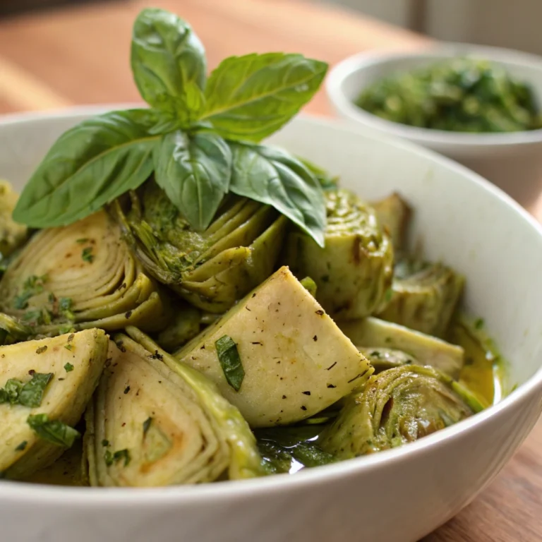 Antipasto Artichoke Salad with Basil Vinaigrette