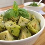 Antipasto Artichoke Salad with Basil Vinaigrette