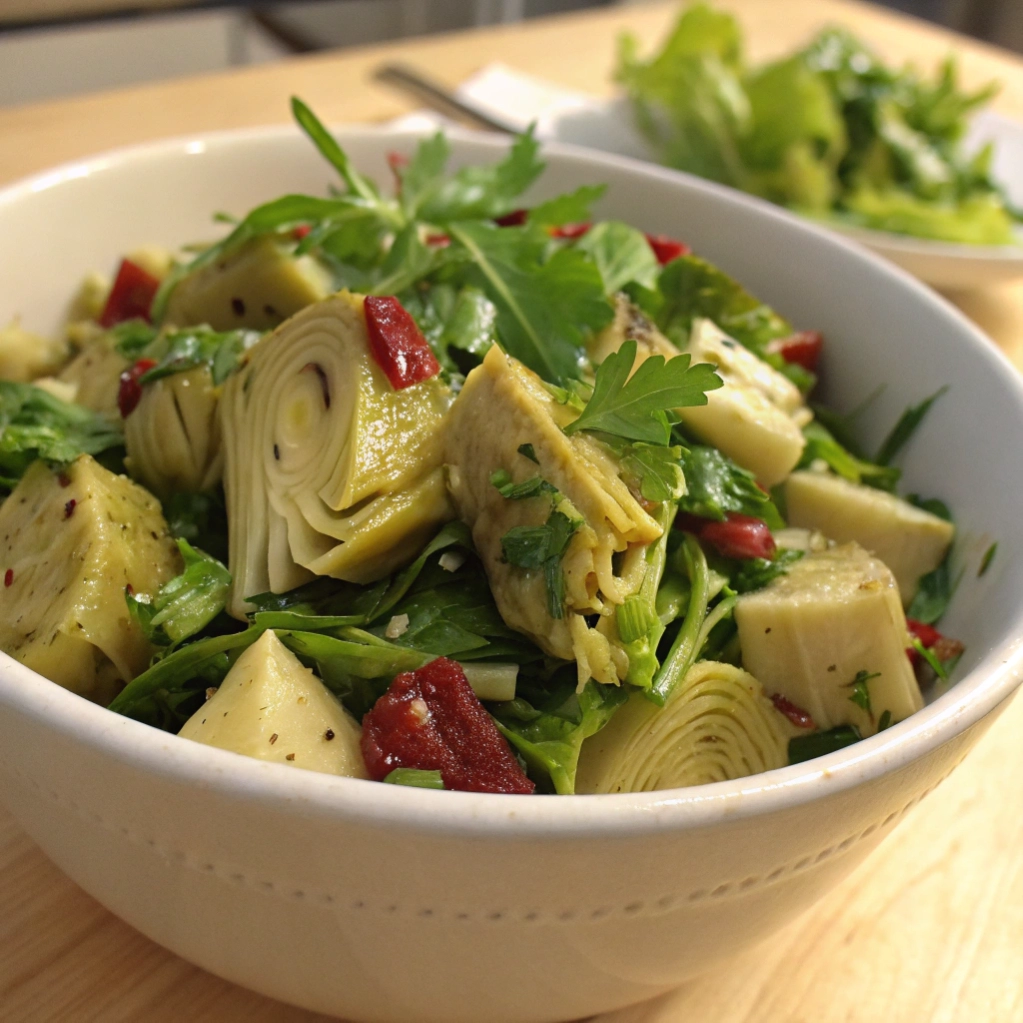 Antipasto Salad with Marinated Artichokes & Lots of Greens
