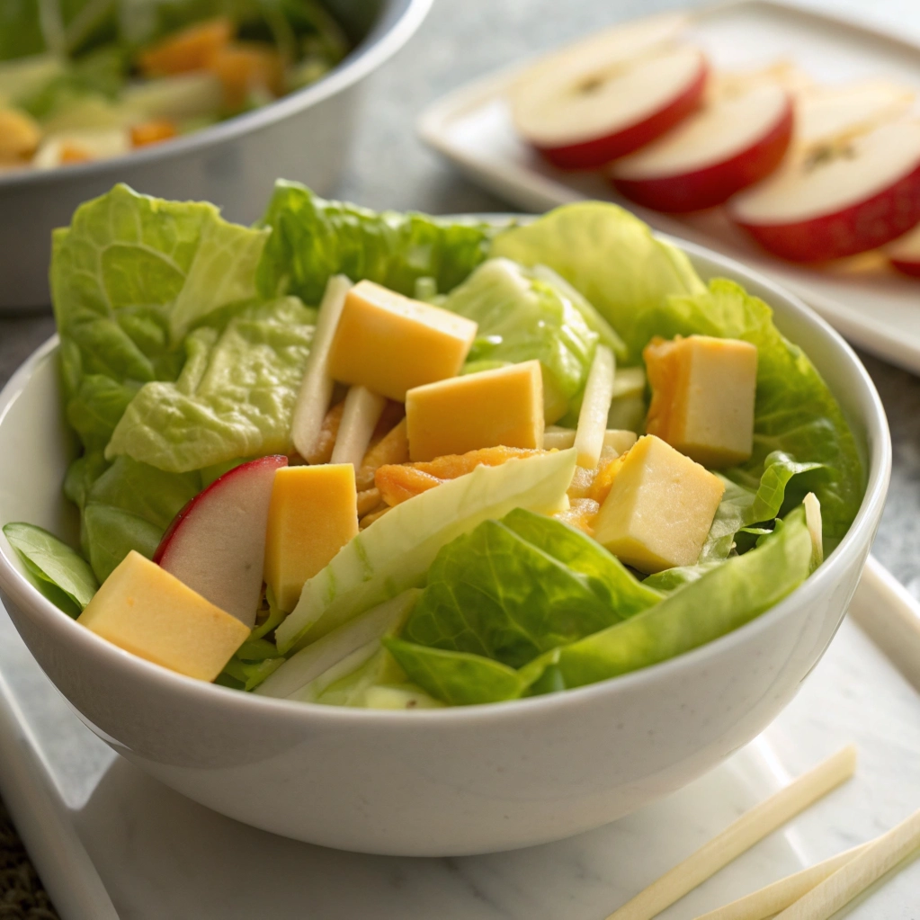 Butter Lettuce Salad with Apple And Cheddar