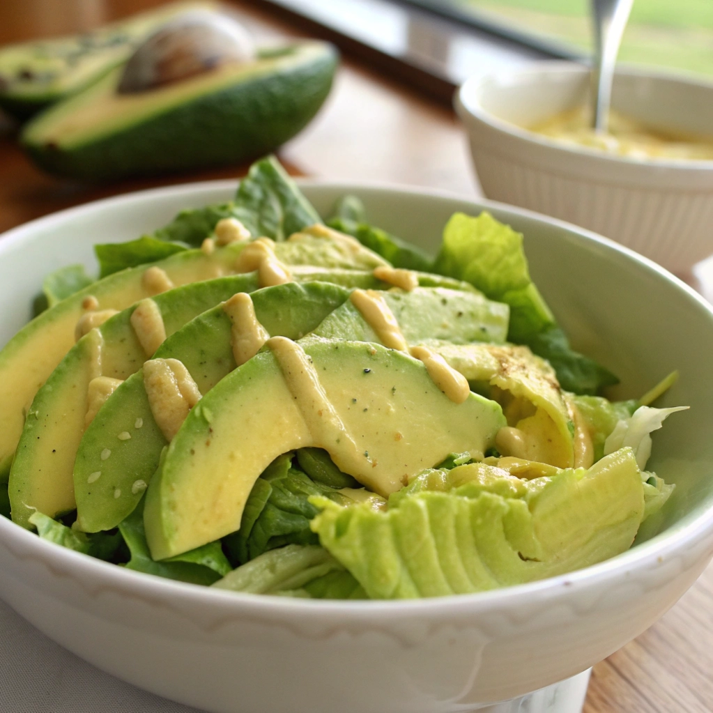 Butter Lettuce Salad with Avocado And Dijon Dressing