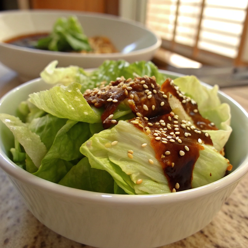 Butter Lettuce with Sesame-Ginger Dressing
