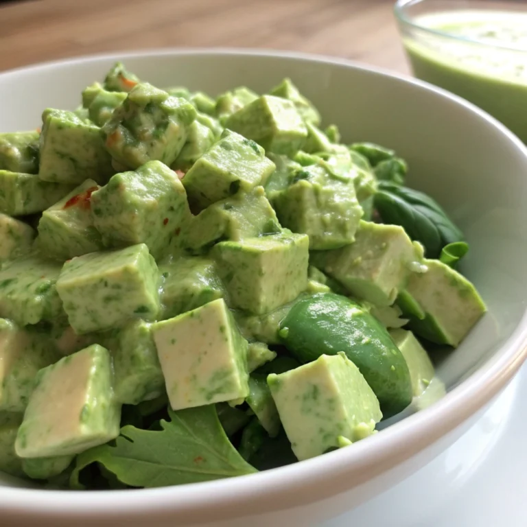 Green Goddess Salad with Creamy Avocado Dressing
