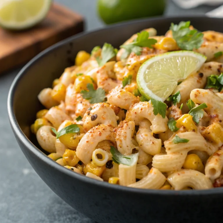Mexican Street Corn Pasta Salad with Chipotle Lime Dressing