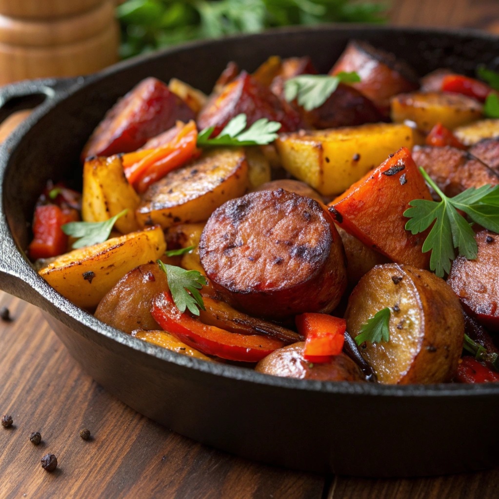 One-Pan Andouille Sausage Feast